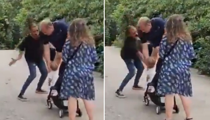 SHOCKING! Angry man yells at tourist couple, slaps their baby in Barcelona; viral video sparks outrage (WATCH) shk