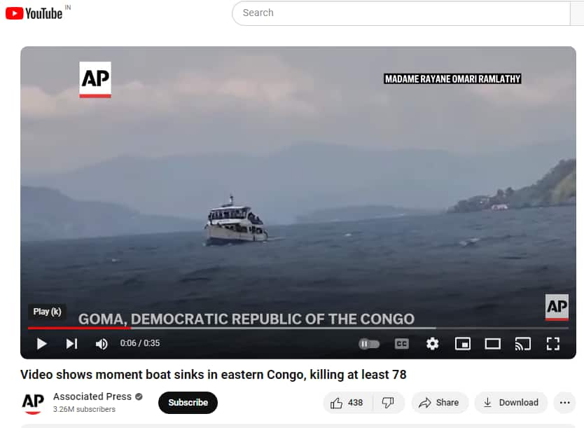 Fact Check Viral video of boat accident is not from Goa