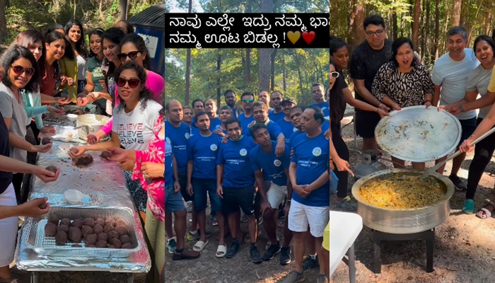 Karnataka People in USA Dallas Make Mudde Leg soup chicken curry san