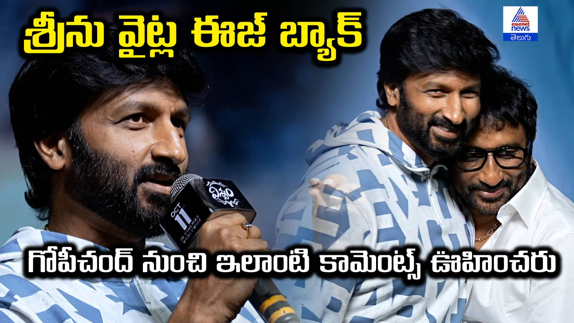 Hero Gopichand Comments on Sreenu Vaitla