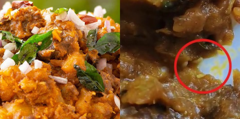 Live worms found in kappa biriyani served at hotel in Idukki couple files complaint