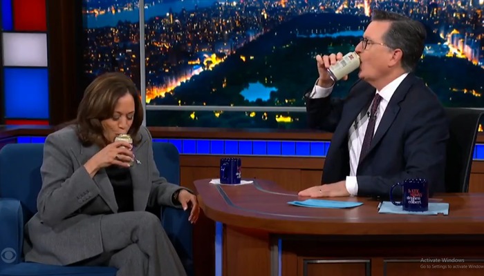 Kamala Harris cracks open a beer with Stephen Colbert and talks Donald Trump, Gaza, Putin and more (WATCH) snt