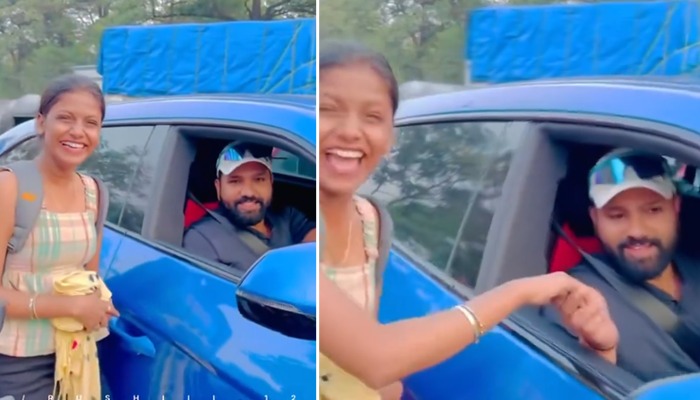 Rohit Sharma delights female fan with 'birthday wish' on Mumbai street; viral video wins hearts (WATCH) snt