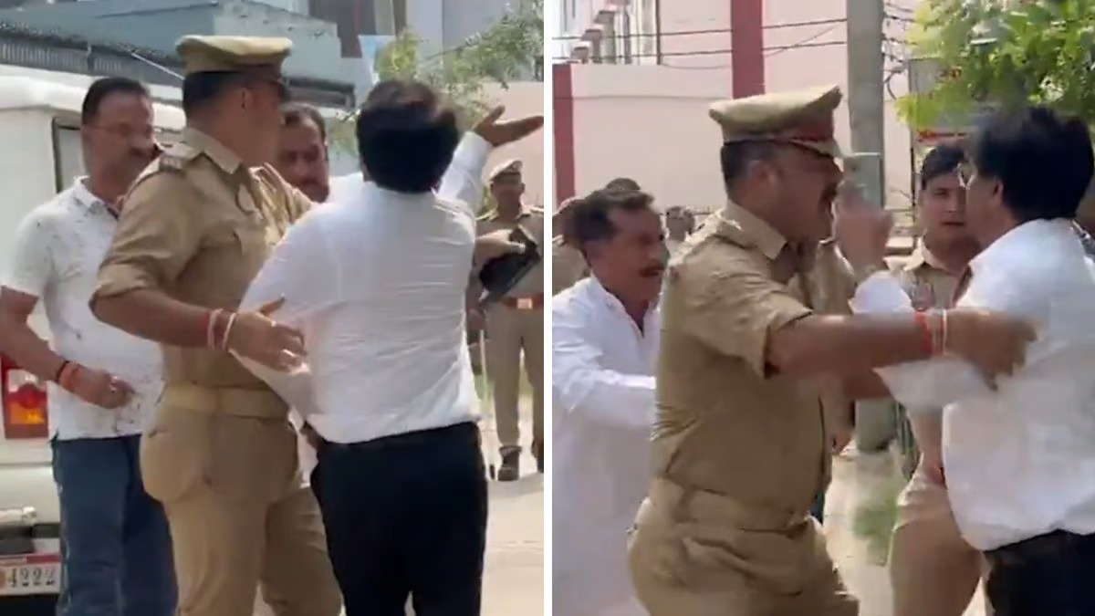 Drama unfolds as BJP MLA Yogesh Verma gets SLAPPED by advocate in front of UP cops; video goes viral (WATCH) shk