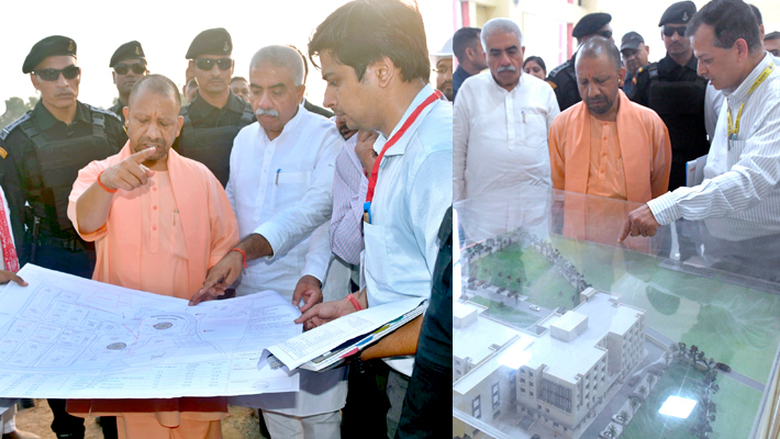 CM Yogi inspects Maa Pateshwari University construction in Balrampur mrq