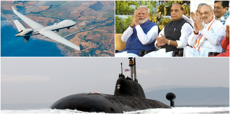 Centre cleared the purchase of MQ-9B armed drones from us and making of two nuclear-powered submarines