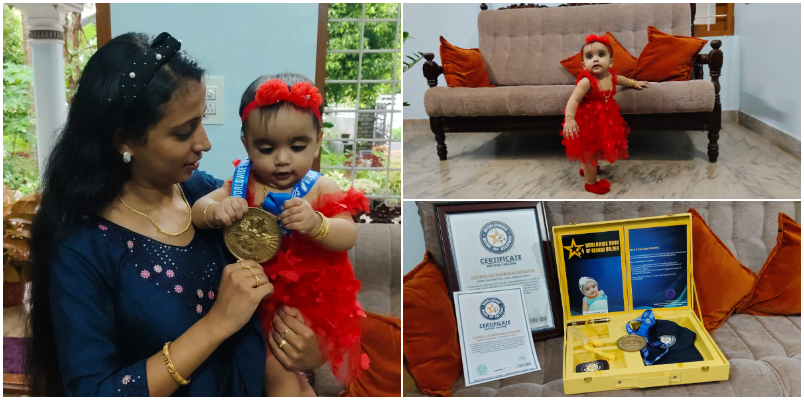 3 world records 7 month chaild Isabella from Thrissur stunned the world