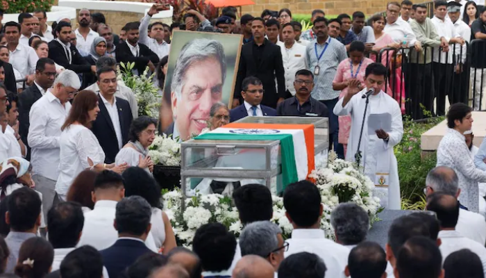 Ratan Tata Body Taken To Worli Parsi Crematorium As Public Viewing Ends