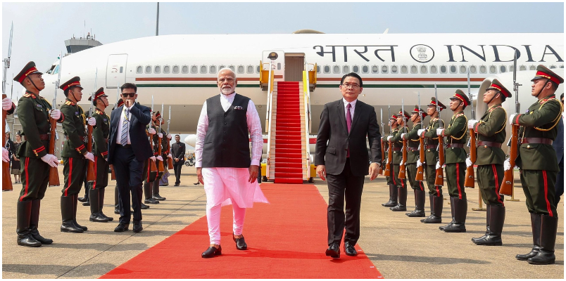 PM Modi arrives in Laos to attend India ASEAN and East Asia summits