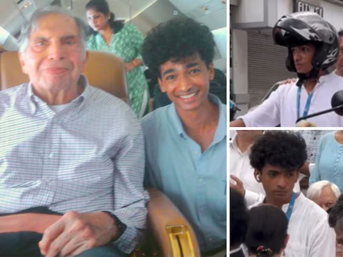 Ratan Tata final journey: An emotional Shantanu Naidu leads hearse on bike, Internet is heartbroken (WATCH) shk