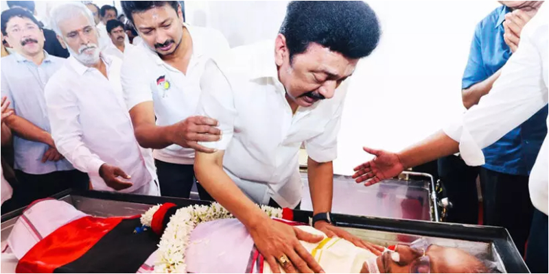 stalin condolence Murasoli selvam death 