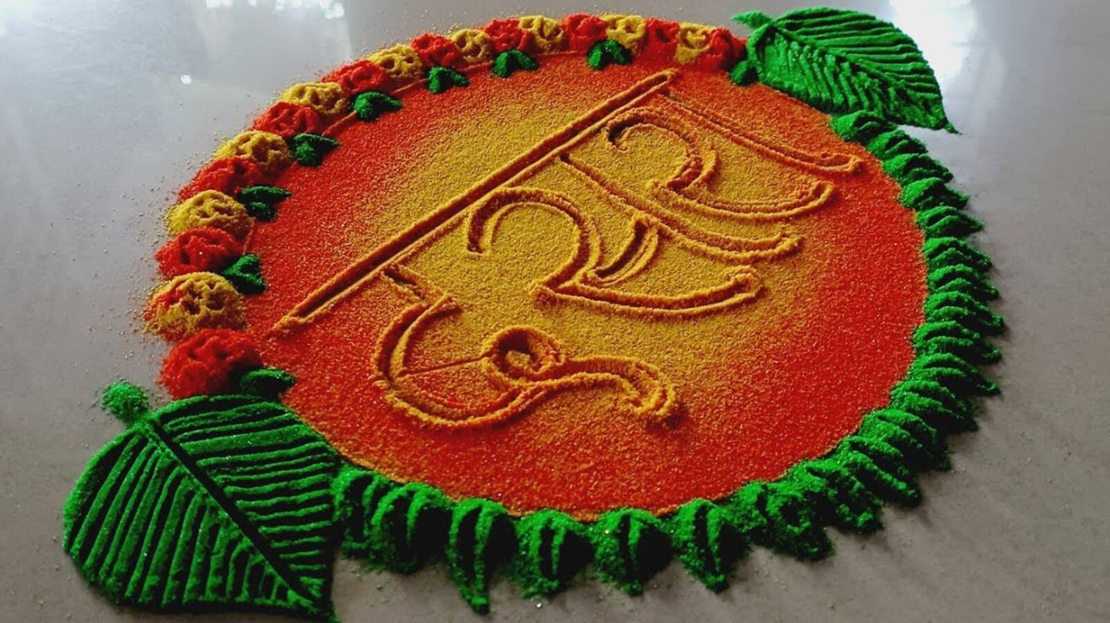 Dussehra rangoli designs 
