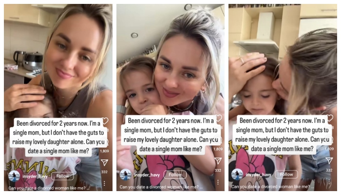 single mother looking for a partner to be the parent of her child Video goes viral in social media 