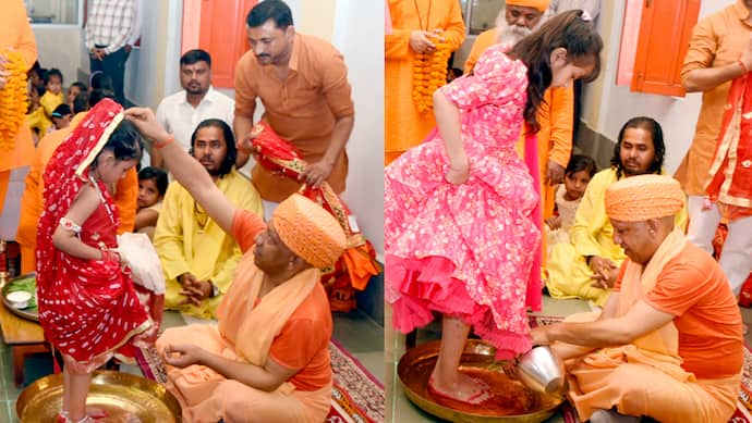 Yogi-Adityanath-kanya-puja-on-navratri-2024