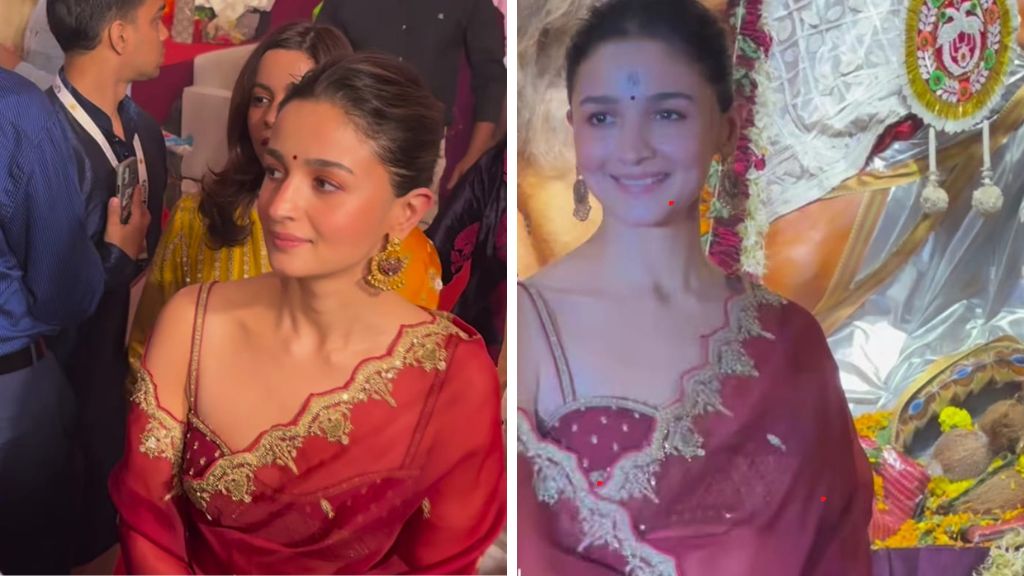 Bollywood actress Alia Bhatt was trolled for wearing   sleeveless blouse to Durga Pandal roo