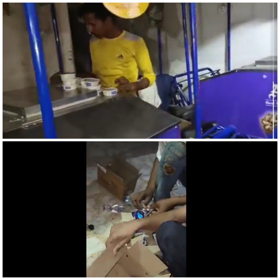 Video captures men brazenly scraping off expiry dates from Amul ice cream; sparks concern (WATCH) shk