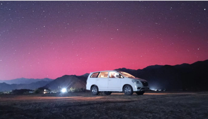 Northern lights Aurora lights up Leh skies