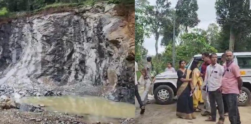 mining and geology department conducts raids in illegal quarry in kattappana