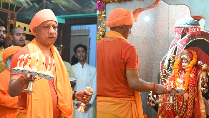 At the Gorakhnath Temple, CM Yogi Adityanath conducts the Dussehra Puja-rag