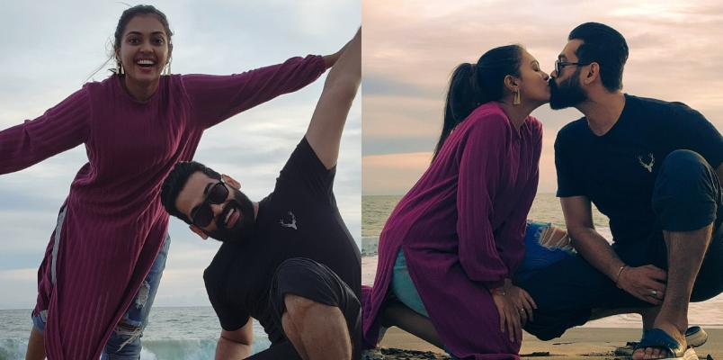 Yuva and Mridula romance on the beach; Pictures go viral