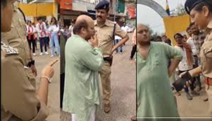 Digvijaya Singh's nephew misbehaves with MP Police, blows puff on woman cop's face while smoking (WATCH)
