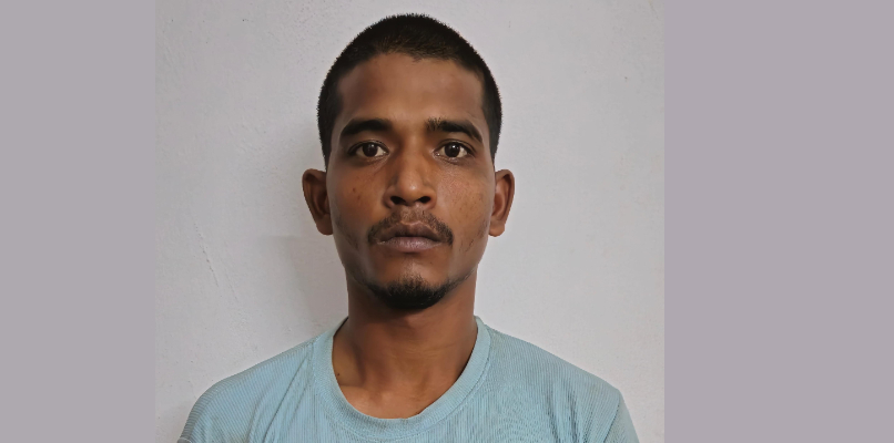 Manarul Hussain came to stay with his family police came to check found 1 kg cannabis