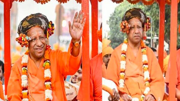 Vijayadashami-procession-from-Gorakhnath-temple-of-CM-Yogi-Adityanath
