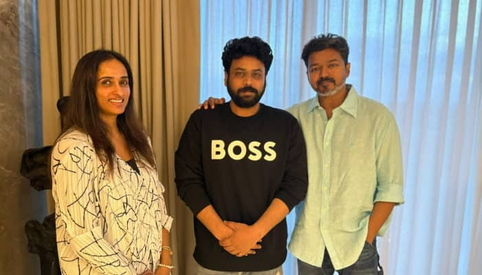 Thalapathy vijay celebrated goat victory with producer ans