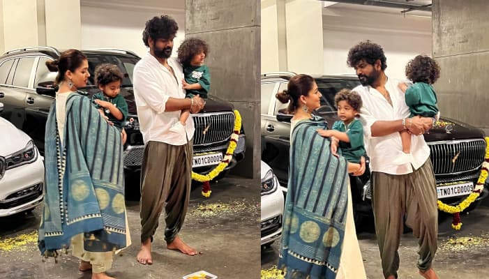 Nayanthara and vignesh shivan celebrated Vijayadashami with workers ans