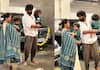 Nayanthara and vignesh shivan celebrated Vijayadashami with workers ans