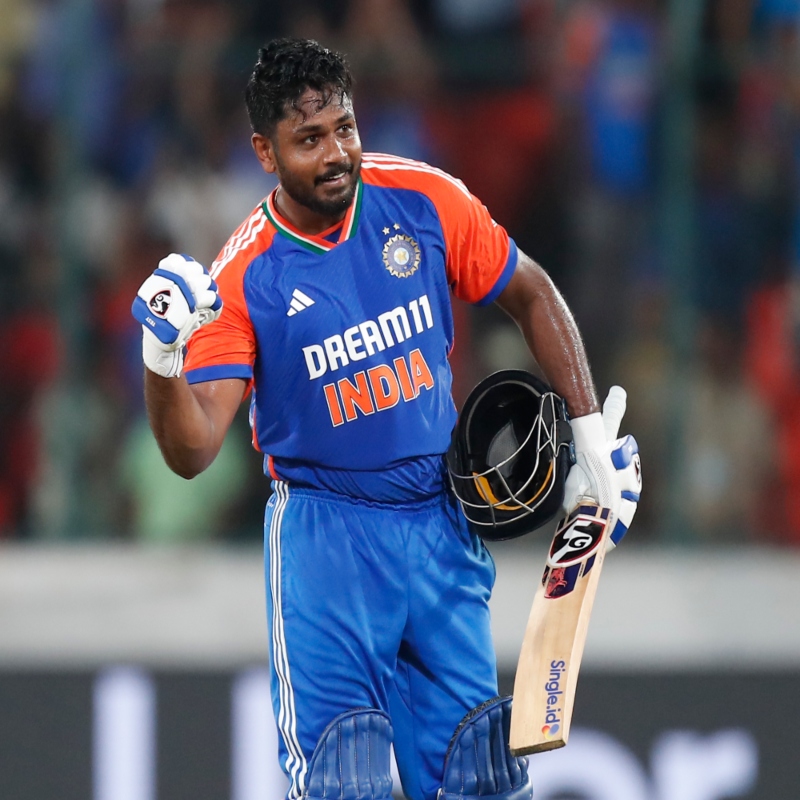 Why Showing Muscles to dug out after century, Sanju Samson Reveals