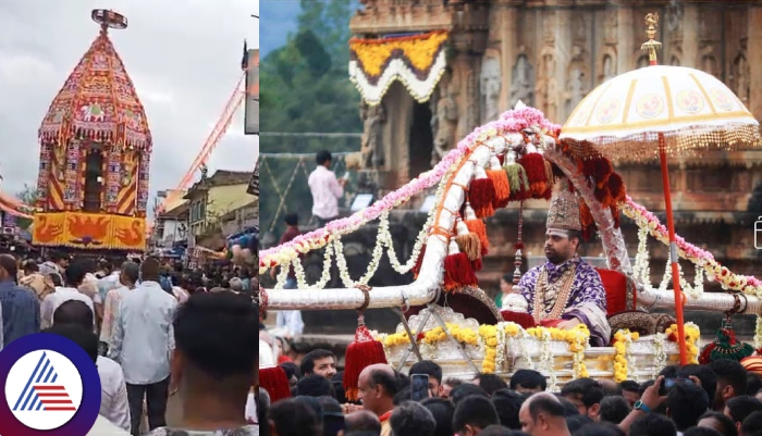 Karnataka Sharadambe Rathotsava celebration in Sringeri sat