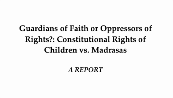 muslim jama ath against child rights commission report against madrassa