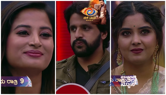 bigg boss kannada 11  Dharma Kirthiraj and anusha rai and aishwarya shindogi triangle love story  gow