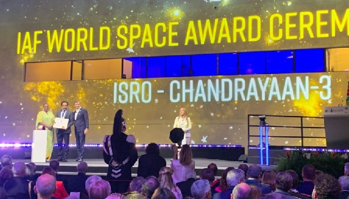 Chandrayaan victory ISRO Cheif awarded with IAF World Space Award ans