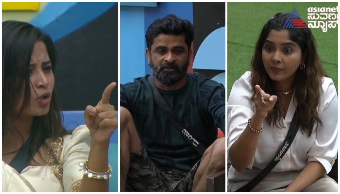 Bigg Boss kannada 11 huge fight between anusha rai and Aishwarya in the house gow