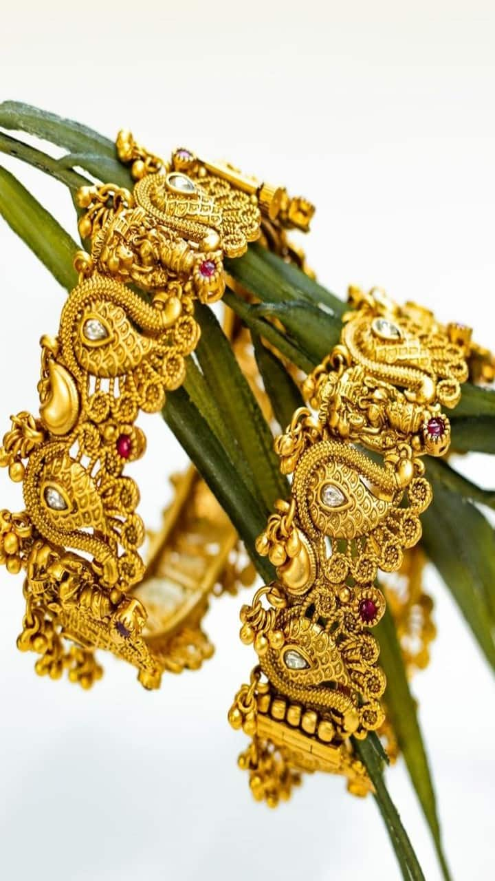 Peacock Kada Bangle Designs To Elevate Your Look anr