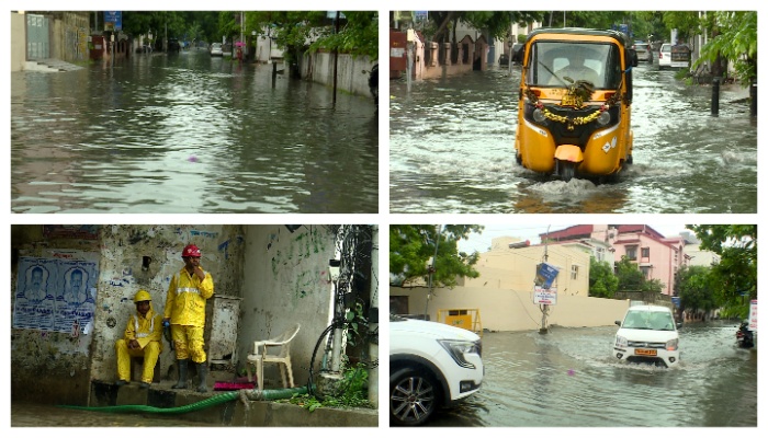 heavy rain alert in chennai traffic block and other problems