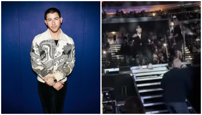 WATCH: Nick Jonas runs for safety during Prague concert after laser light was aimed at him NTI