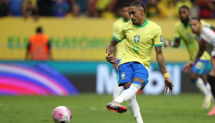 football World Cup qualifier: Raphinha's penalty double helps Brazil thrash Peru 4-0 scr