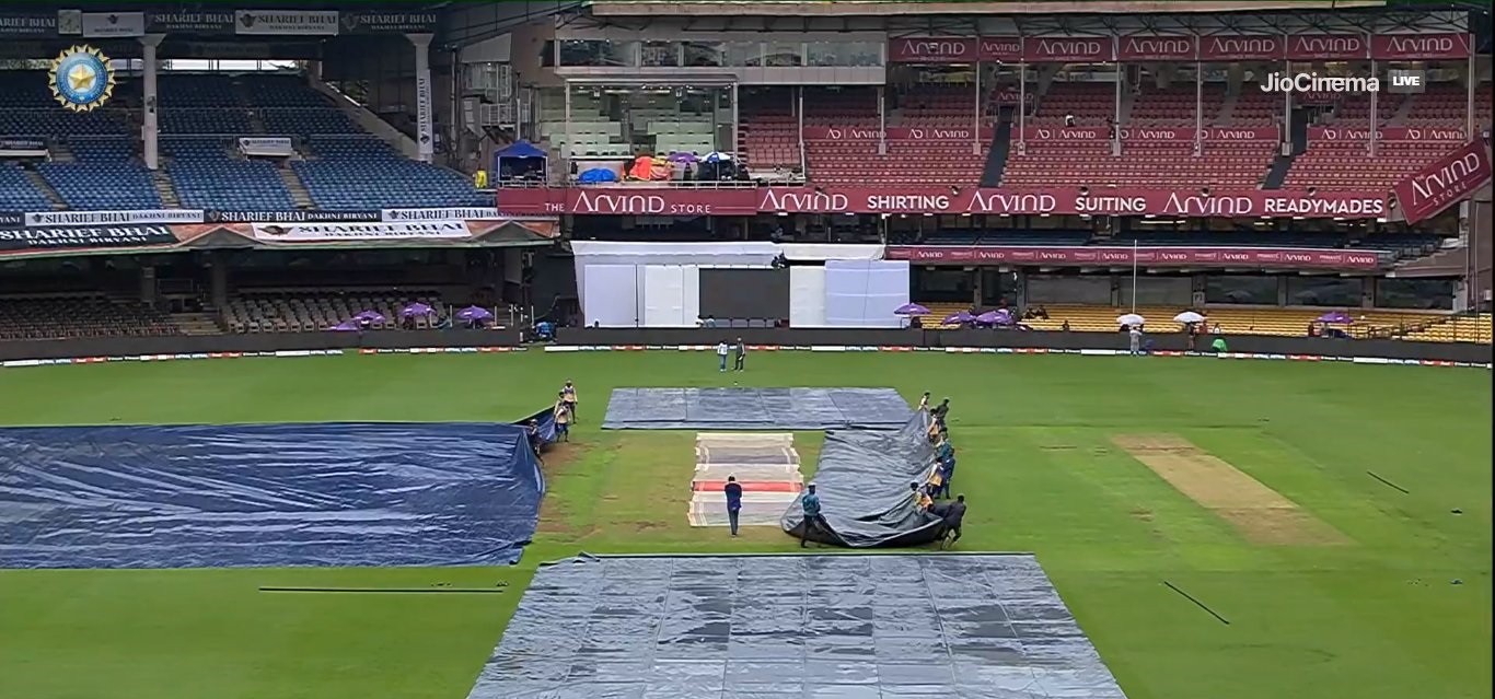 India vs New Zealand 1st Test Bengaluru Day 5 weather report