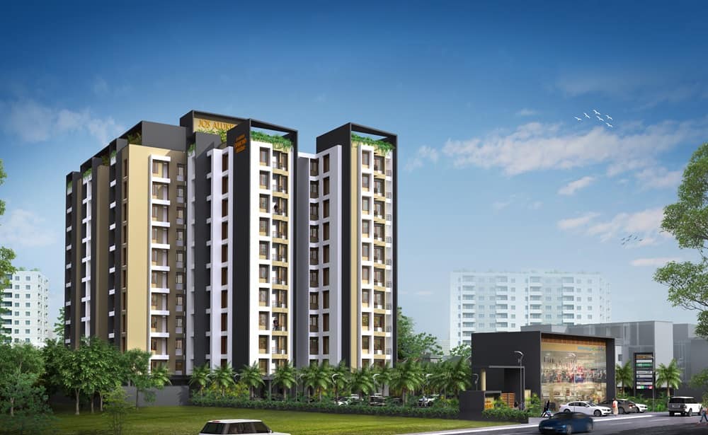 Jos Alukkas Properties luxury flats in Thrissur and Thiruvananthapuram