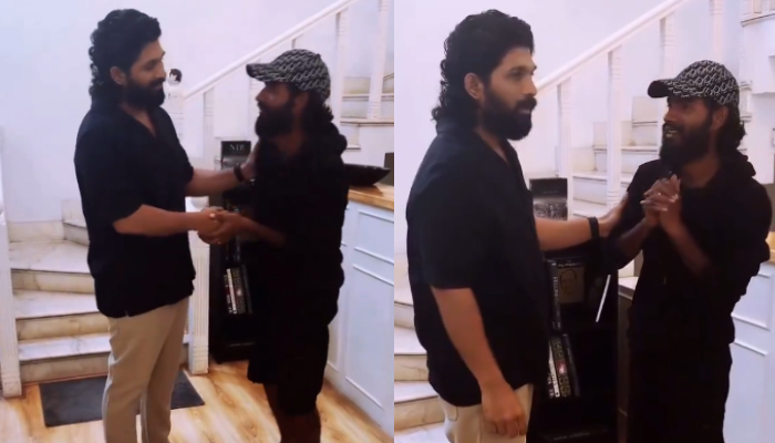 allu arjun fan travelled 1600 km to see his idol from uttar pradesh viral video