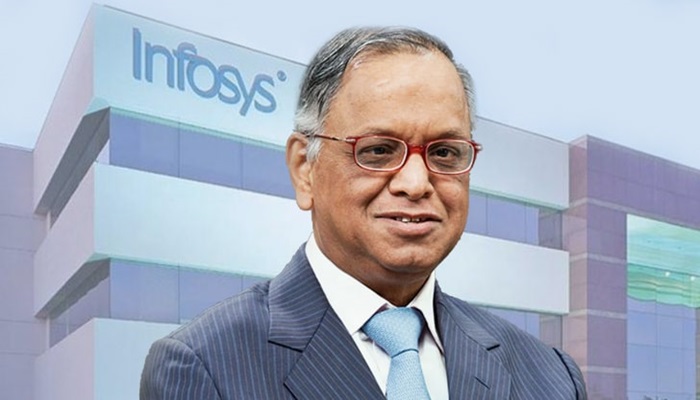 Infosys earned 6913 rs market capitalization in 5 days Narayana Murthy Happy san