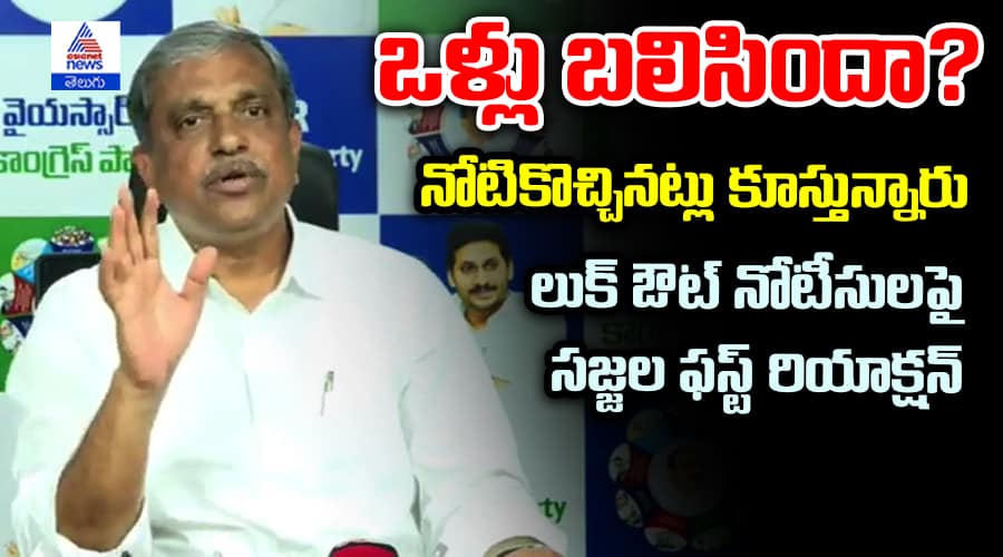 Sajjala Ramakrishna Reddy Anger Over Lookout Notices 