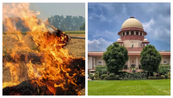 Delhi air pollution Supreme Court criticizes Haryana Punjab governments for not stopping straw burning