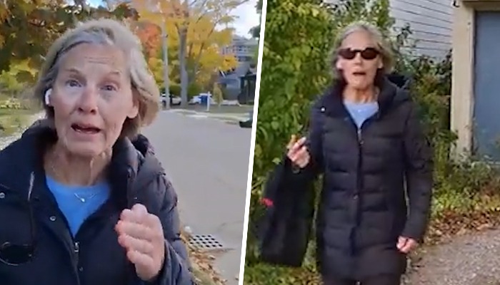 Go back to India f**k off Elderly Canadian woman's racist outburst goes viral amid diplomatic row (WATCH) snt