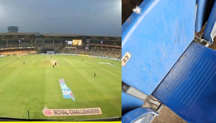 Cricket Fans furious over dusty bird soiled seats at Chinnaswamy Stadium during India vs New Zealand Test kvn