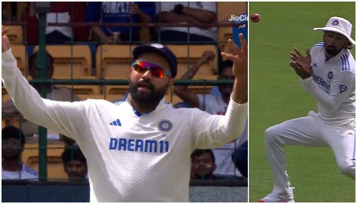 watch video rohit sharma reaction after rahul not tried to took catch