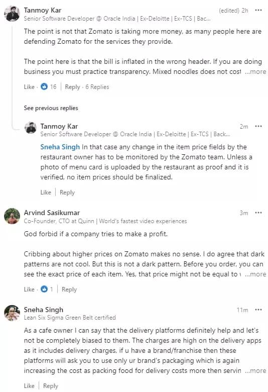 Price Difference Between Restaurant and Zomato Order Man says Buy an airplane Deepinder Goyal san